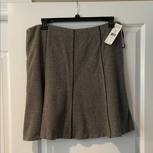 Lauren Ralph Lauren Black and Gray A-Line Skirt